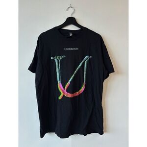 Underoath Shirt Mens XL Black Band Graphic Tee Metalcore Concert Tour Next Level